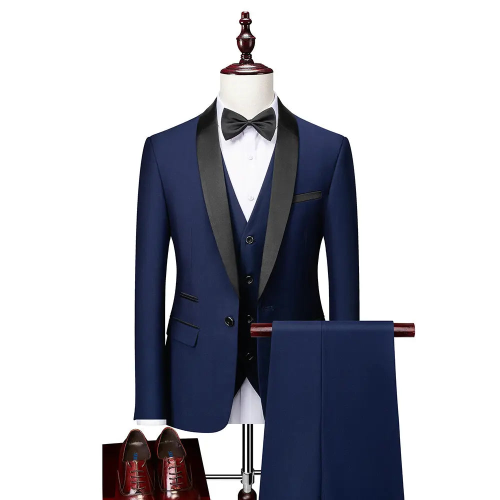 Men's Business Casual Slim Groom Suit - WAlMYe #