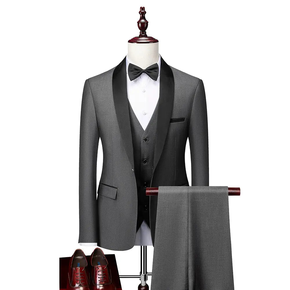 Men's Business Casual Slim Groom Suit - WAlMYe #