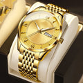 Men's Fashion Automatic Mechanical Waterproof Double Calendar Watch - WAlMYe #