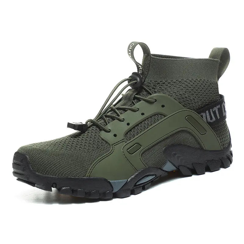 Men's Fashion Outdoor Fly Weaving Quick Dry Mesh Hiking Shoes - WAlMYe #