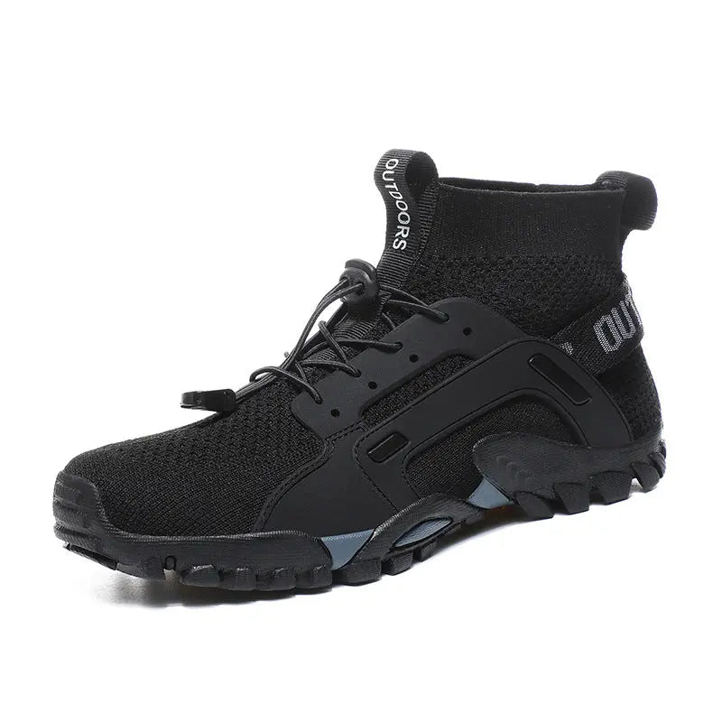 Men's Fashion Outdoor Fly Weaving Quick Dry Mesh Hiking Shoes - WAlMYe #