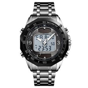 Men's Fashion Solar Multifunctional Steel Strap Watch - WAlMYe #
