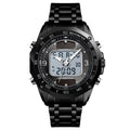 Men's Fashion Solar Multifunctional Steel Strap Watch - WAlMYe #