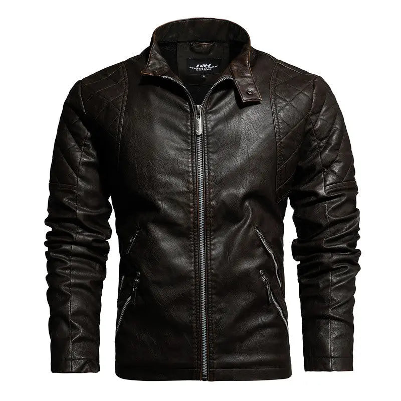 Men's Fashion Trendy Men Autumn And Winter Leather Jackets - WAlMYe #