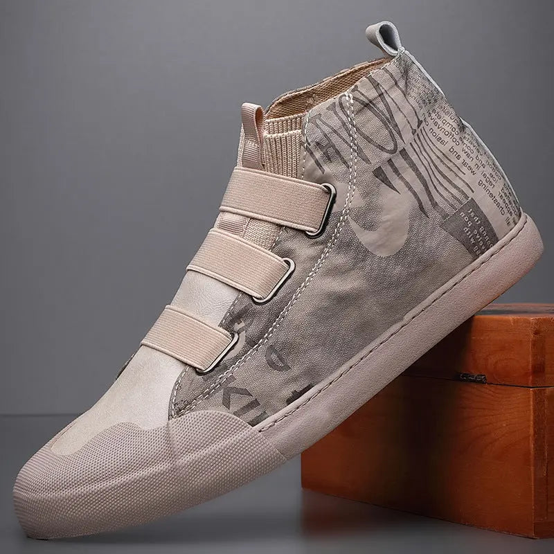 Men's High-top Camouflage Canvas Shoes Youth Fashion Casual Shoes - WAlMYe #