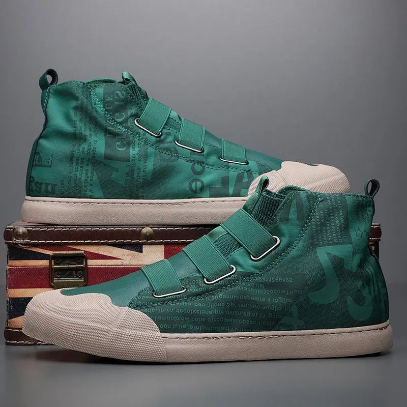 Men's High-top Camouflage Canvas Shoes Youth Fashion Casual Shoes - WAlMYe #
