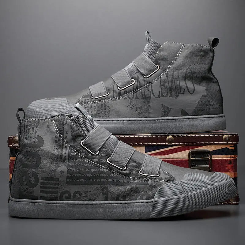 Men's High-top Camouflage Canvas Shoes Youth Fashion Casual Shoes - WAlMYe #
