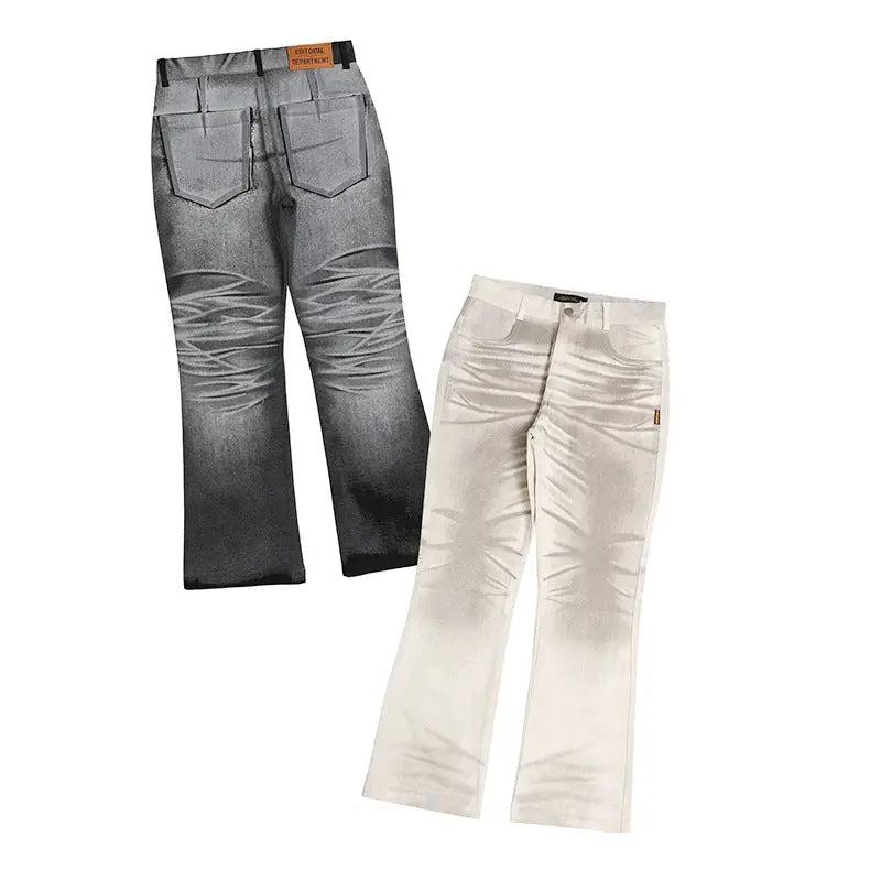 Men's High-waist Gradient Casual Jeans - WAlMYe #