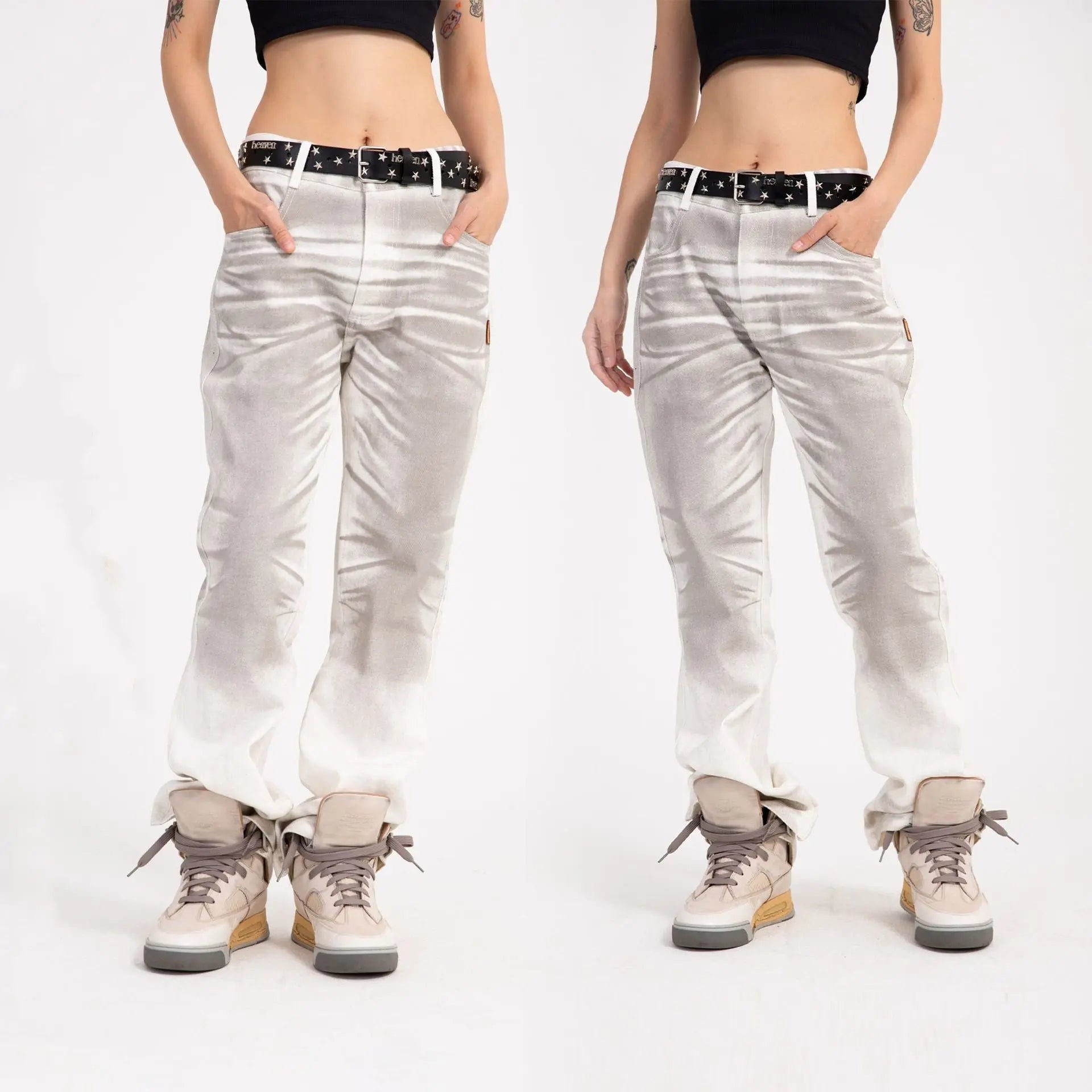 Men's High-waist Gradient Casual Jeans - WAlMYe #