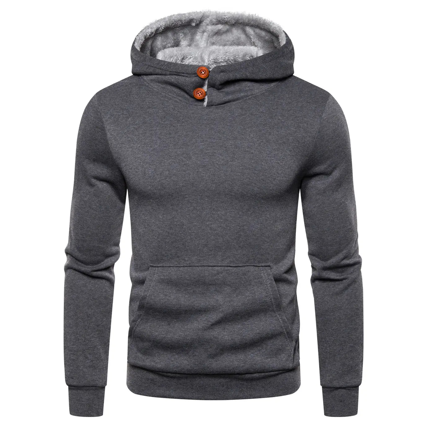Men's Hooded Pan Buckle Pullover Sweater - WAlMYe #