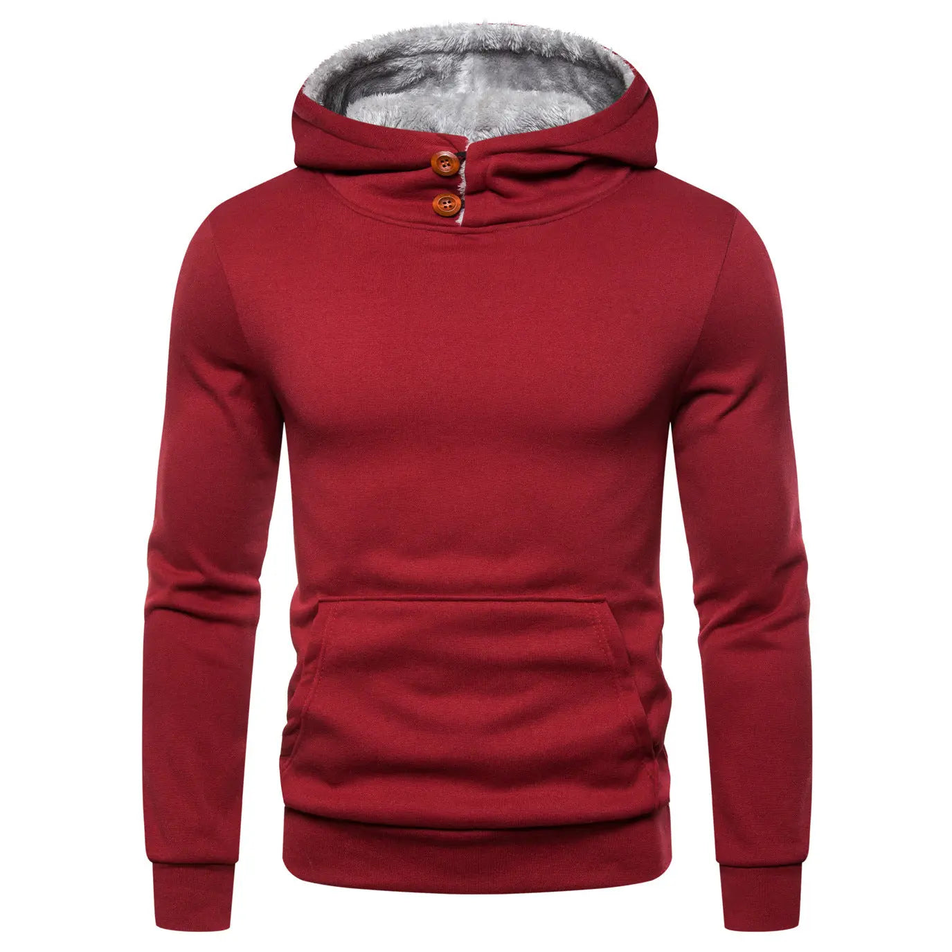 Men's Hooded Pan Buckle Pullover Sweater - WAlMYe #