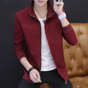Men's Jacket Casual Slim Youth Jacket Washed Cotton Korean Jacket - WAlMYe #