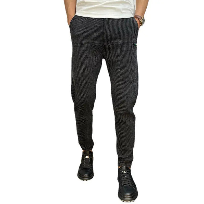 Men's Jeans Trend Small Feet Casual Trousers - WAlMYe #