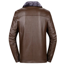 Load image into Gallery viewer, Men&#39;s Lapel Leather Jacket Casual Plus Velvet To Keep Warm - WAlMYe #
