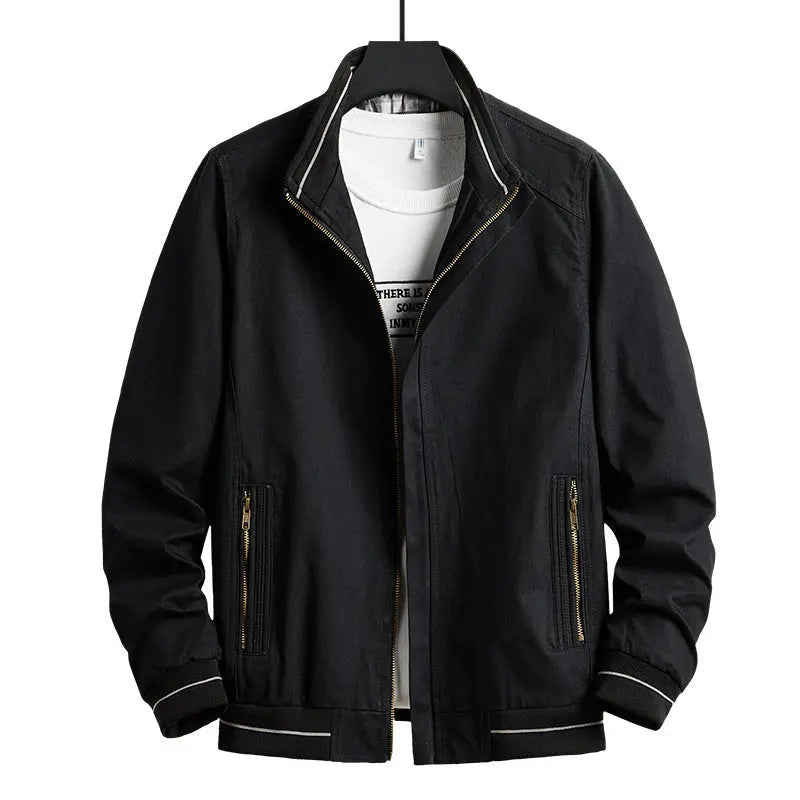 Men's Loose Jacket Autumn New Business Casual Loose All-Match Men's Jacket Middle-Aged And Elderly Dad Jacket - WAlMYe #