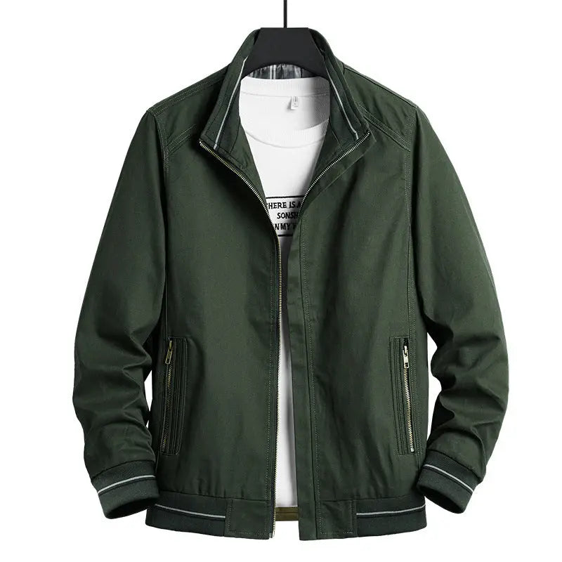 Men's Loose Jacket Autumn New Business Casual Loose All-Match Men's Jacket Middle-Aged And Elderly Dad Jacket - WAlMYe #