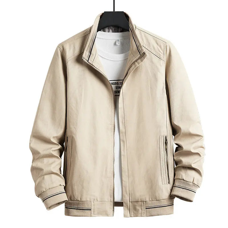Men's Loose Jacket Autumn New Business Casual Loose All-Match Men's Jacket Middle-Aged And Elderly Dad Jacket - WAlMYe #