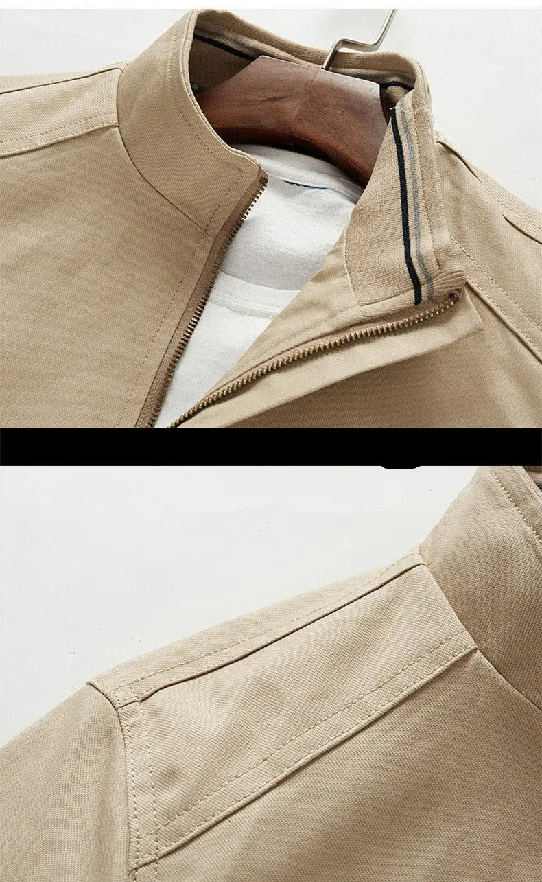 Men's Loose Jacket Autumn New Business Casual Loose All-Match Men's Jacket Middle-Aged And Elderly Dad Jacket - WAlMYe #