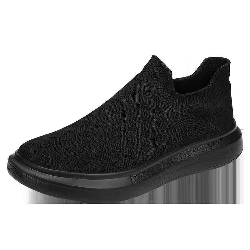 Men's Mesh Casual Breathable Solid Color Sneakers - WAlMYe #