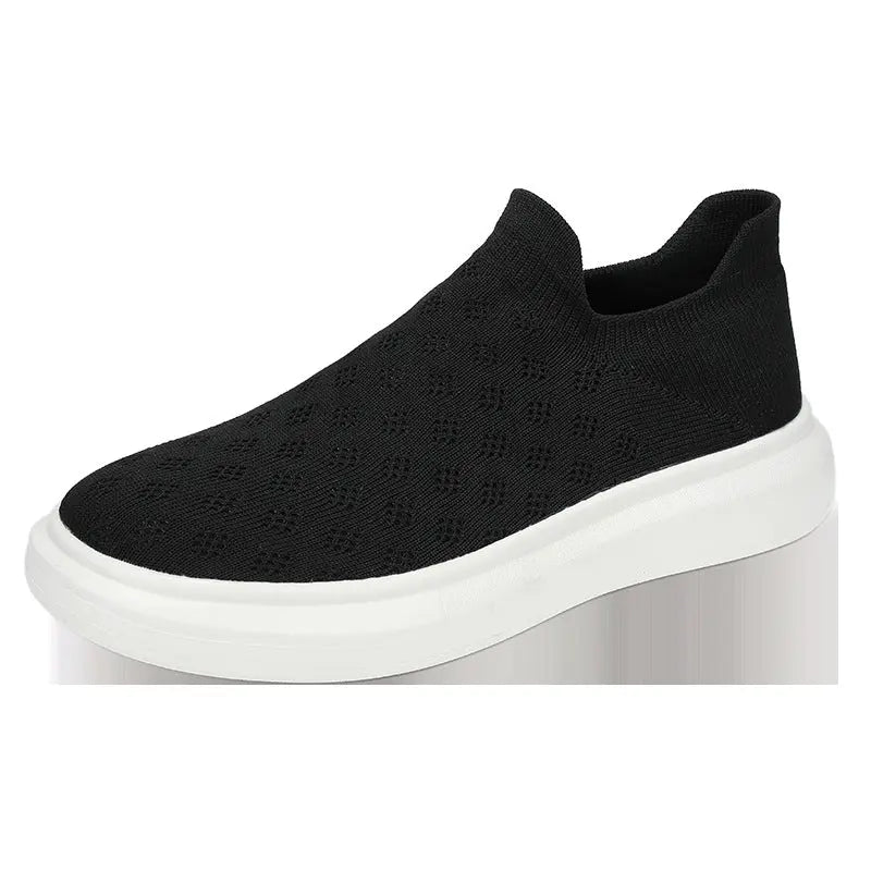 Men's Mesh Casual Breathable Solid Color Sneakers - WAlMYe #