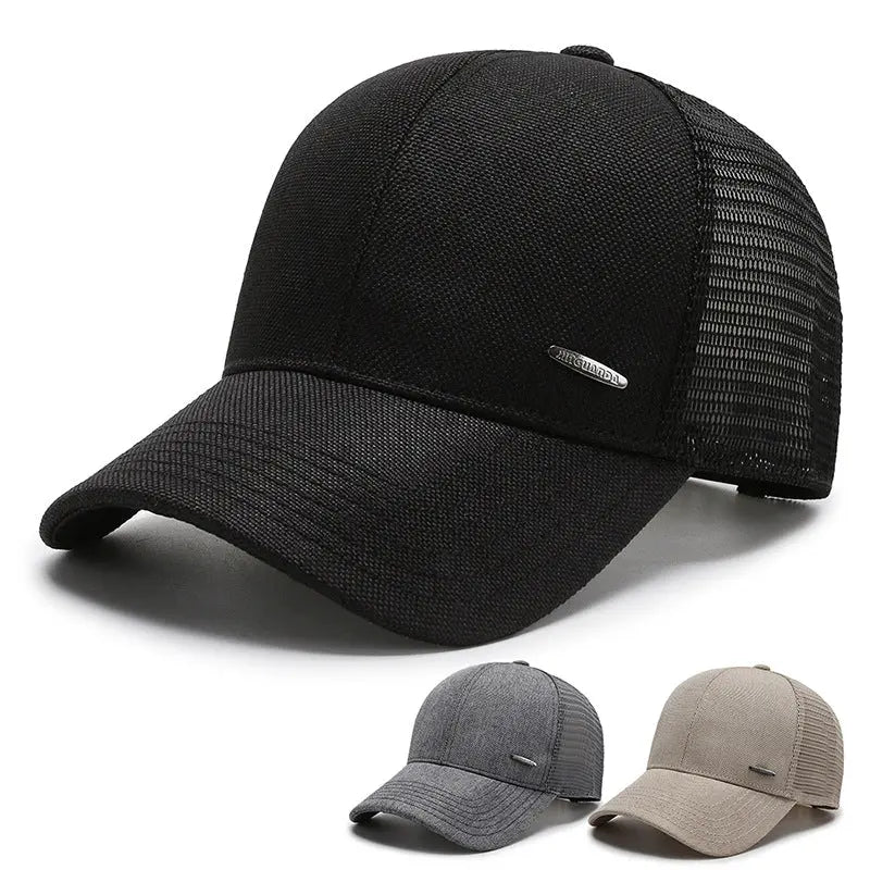 Men's Middle-aged Mesh Breathable Sunscreen Hat - WAlMYe #