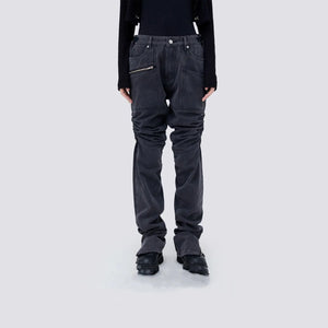 Men's Pleated Distressed Casual Jeans - WAlMYe #