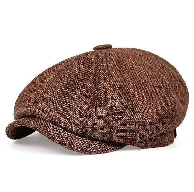 Men's Plus Size British Big Head Octagonal Hat - WAlMYe #
