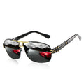Men's Polarized Sunglasses Large Frame Square Sunglasses Driving Glasses Glasses For Riding Inner Blue Film XY204 - WAlMYe #