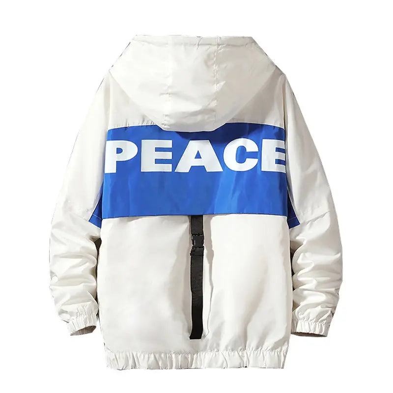 Men's Print All-match Tooling Hooded Jacket - WAlMYe #