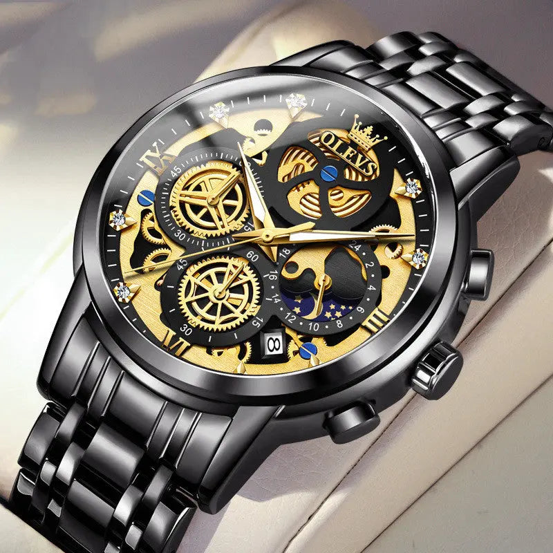 Men's Quartz Multifunctional Chronograph Watch - WAlMYe #
