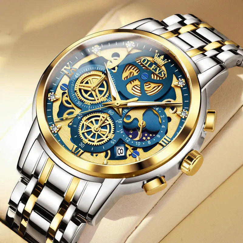 Men's Quartz Multifunctional Chronograph Watch - WAlMYe #