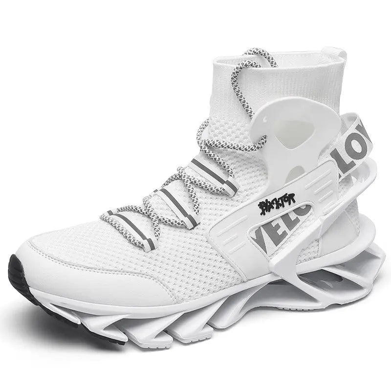 Men's Shock-absorbing Running Autumn Breathable Thick Bottom Soft Bottom Sneakers - WAlMYe #