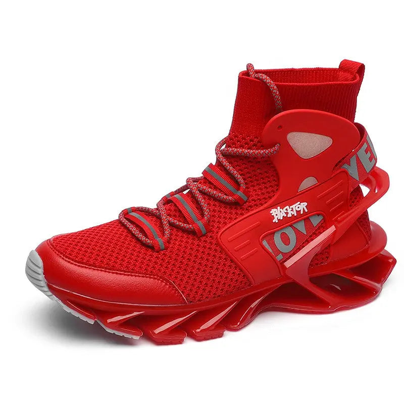 Men's Shock-absorbing Running Autumn Breathable Thick Bottom Soft Bottom Sneakers - WAlMYe #