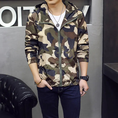 Men's Slim Camouflage Jacket Jacket Fashion Jacket Clothes - WAlMYe #