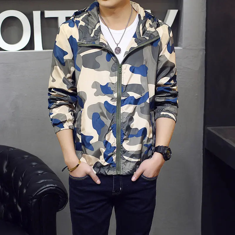 Men's Slim Camouflage Jacket Jacket Fashion Jacket Clothes - WAlMYe #