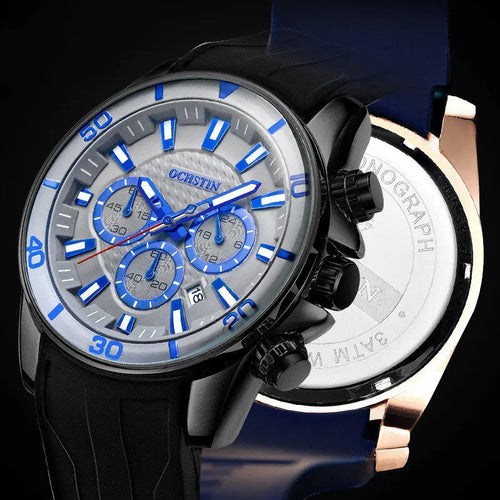 Men's Sports Casual Luminous Waterproof Multifunctional Quartz Watch - WAlMYe #