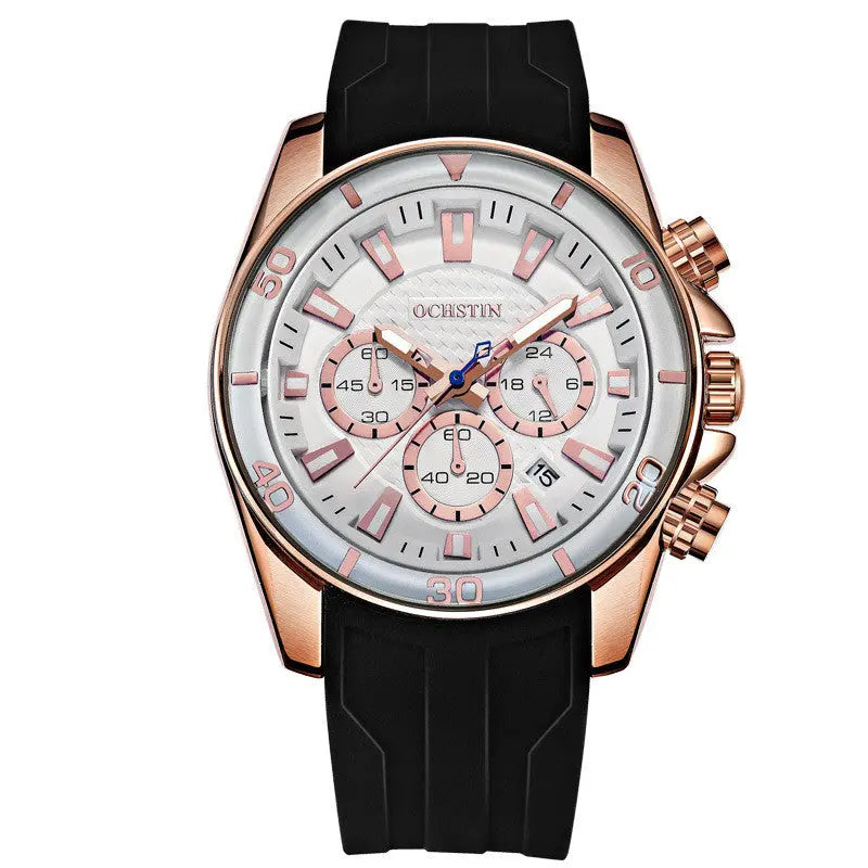 Men's Sports Casual Luminous Waterproof Multifunctional Quartz Watch - WAlMYe #