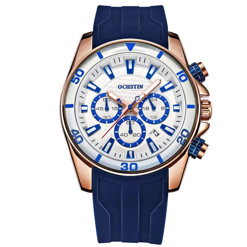 Men's Sports Casual Luminous Waterproof Multifunctional Quartz Watch - WAlMYe #