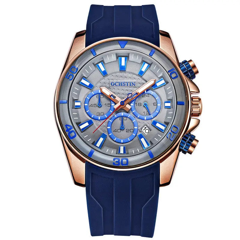 Men's Sports Casual Luminous Waterproof Multifunctional Quartz Watch - WAlMYe #