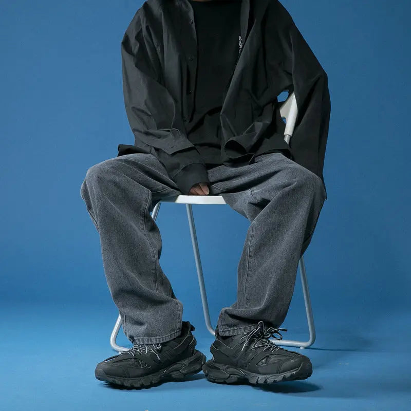 Men's Straight Leg Loose Jeans - WAlMYe #