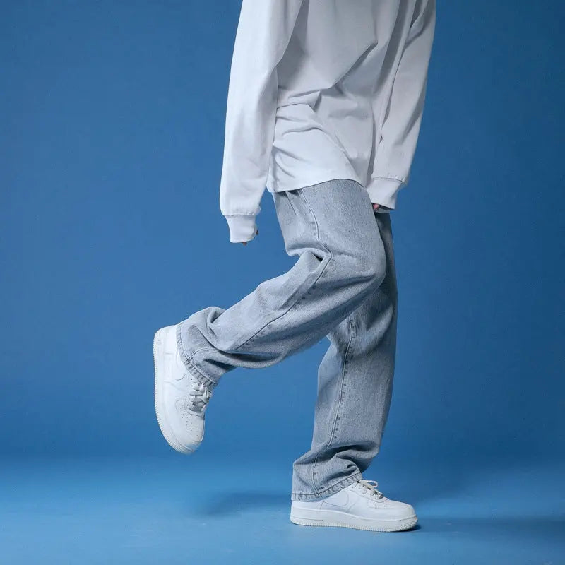 Men's Straight Leg Loose Jeans - WAlMYe #