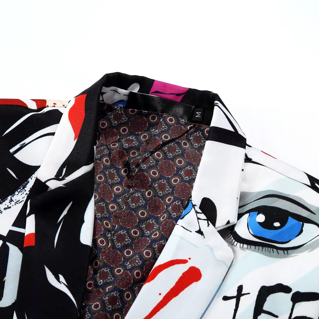 Men's Suit Casual Ethnic Style Bronzing Floral Slim Fit Suit Jacket - WAlMYe #