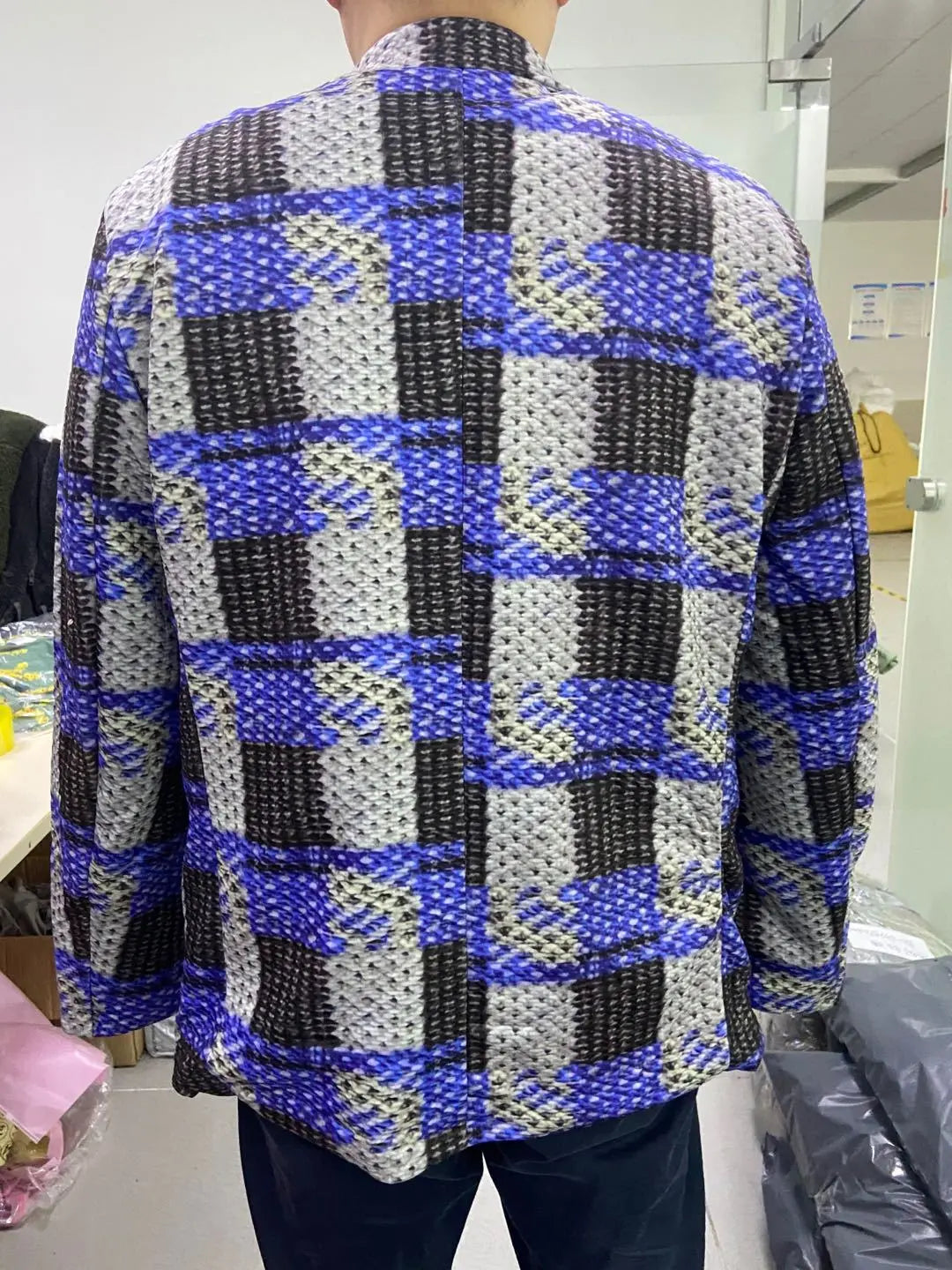 Men's Suit Jacket Casual Color Matching Suit - WAlMYe #