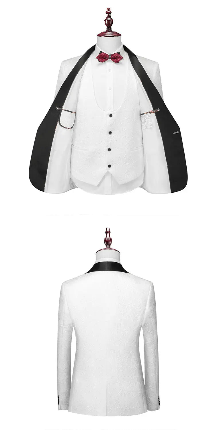 Men's Suit Set Slim Fit Groom Wedding Evening Dress - WAlMYe #