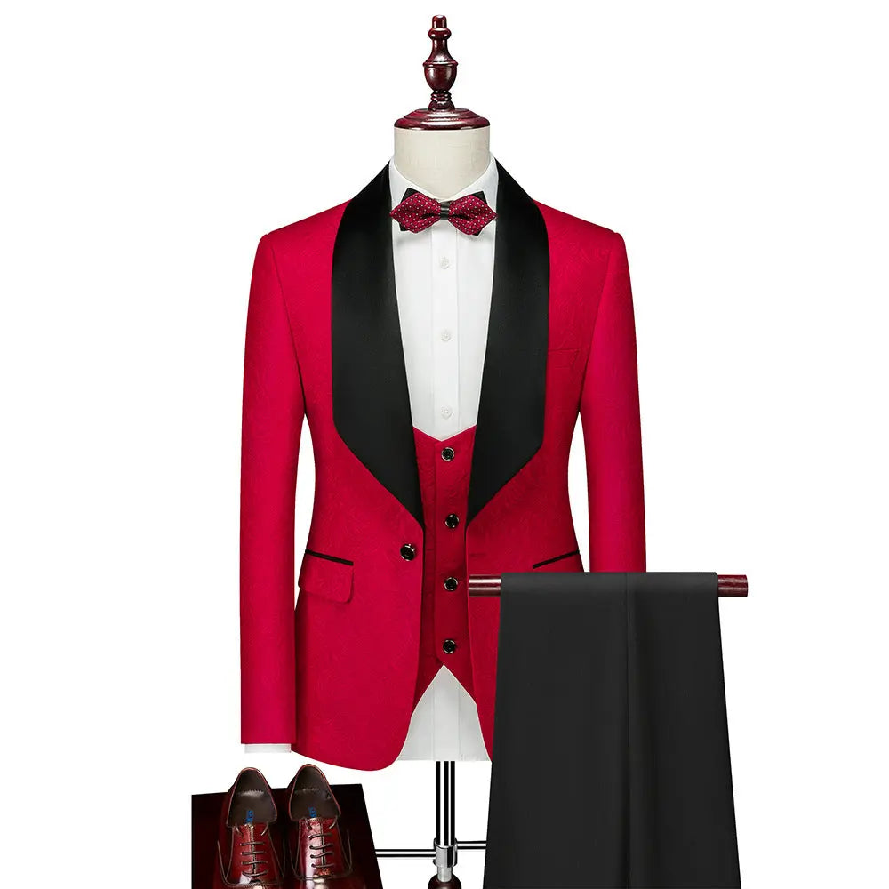 Men's Suit Set Slim Fit Groom Wedding Evening Dress - WAlMYe #