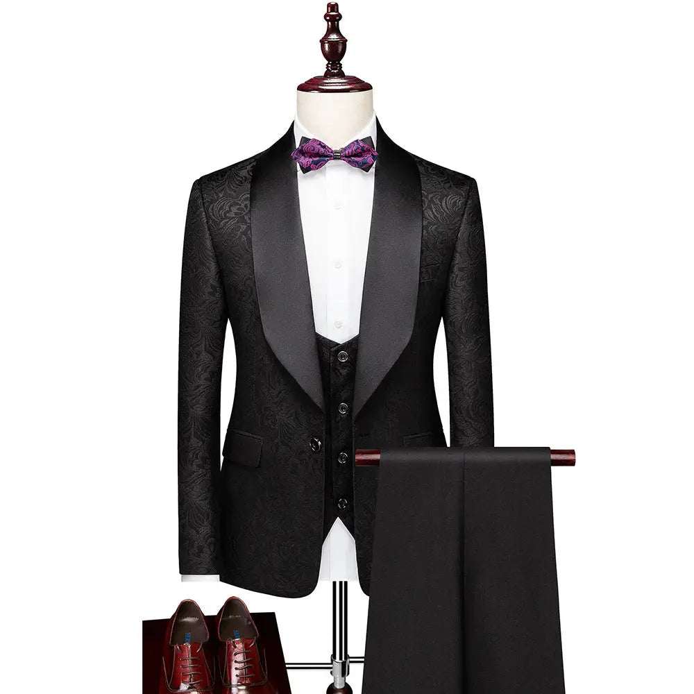Men's Suit Set Slim Fit Groom Wedding Evening Dress - WAlMYe #