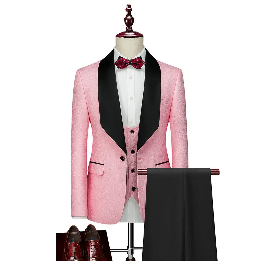 Men's Suit Set Slim Fit Groom Wedding Evening Dress - WAlMYe #