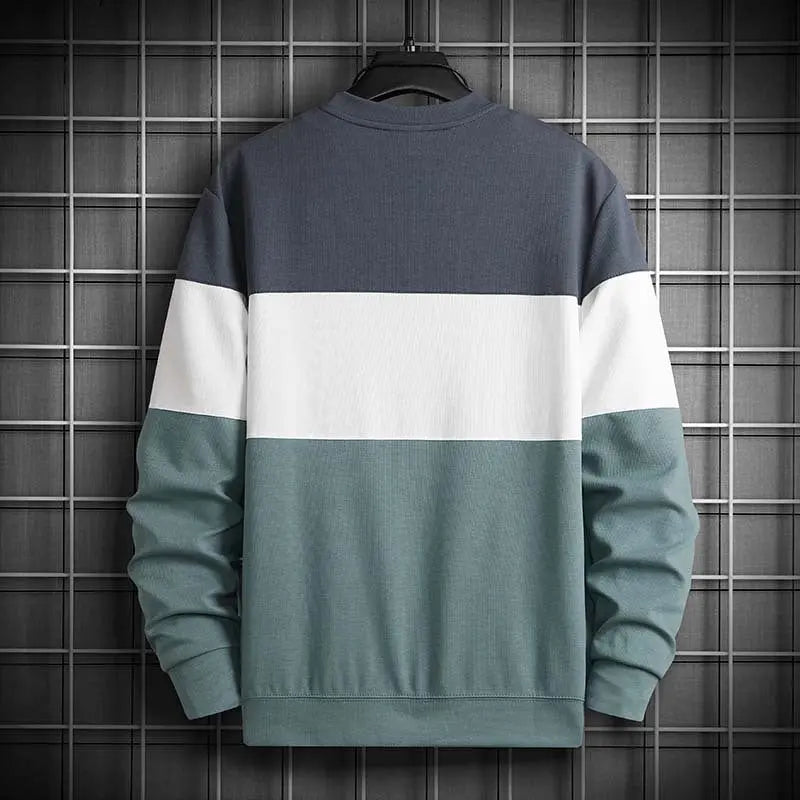 Men's Sweatshirt Loose Long Sleeve Round Neck Top - WAlMYe #