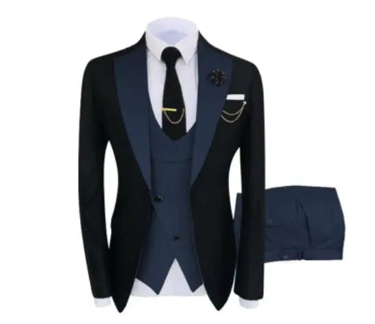 Men's Three-Piece Business Casual Suit - WAlMYe #
