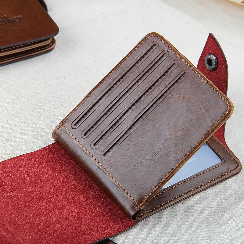 Men's Three-fold Creative Short Wallet - WAlMYe #